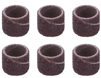 Dremel 408 1/2-Inch Sander Bands, Coarse, 6 Pack, Rotary Tool Accessory