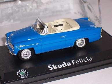 Abrex ?Koda Felicia Cabrio Blue Lights Hell Blau 403 143abs703ll 1/43 Modellauto Modell Auto