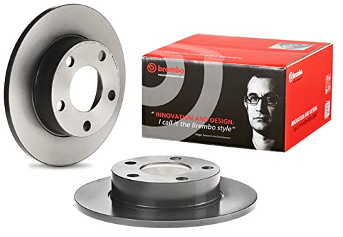 Brembo 08.5775.11 UV Coated solid Rear Brake Rotor AUDI OE# 443615601B