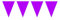PARTY DISCOUNT Mini-Wimpelkette lila, 3 m, 1 STK.