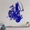 Biker - der Tod Wandtattoo in 6 Größen - Wandaufkleber Wall Sticker - Dekoration, Küche, Wohnzimmer, Schlafzimmer, Badezimmer