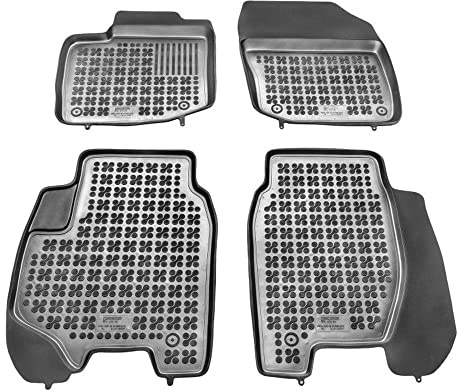 REZAW - PLAST Antirutschmatten Auto fußmatten passt für Honda Civic IX 2012-2017 Kompletter Schutz für Ihr Auto bei Allen Wetterbedingungen mit perfekt passenden Anti rutsch gummimatten