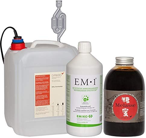 Fermenter Einsteigerset (5 l) mit EM1 Urlösung von Emiko® - zur Herstellung von Effektiven Mikroorganismen aktiv (EMa)