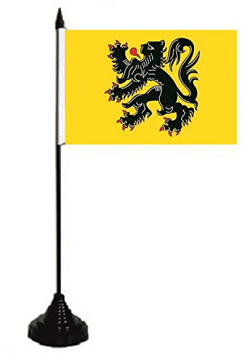 U24 Table Drapeau Flandre Drapeau Drapeau 10 x 15 cm