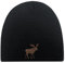 Fan-O-Menal Beanie-Mütze mit Einstickung - Elch - 54827 Schwarz