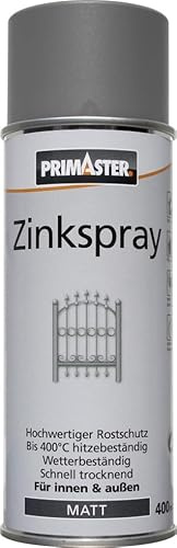 Primaster Zink-Lackspray 400ml Zinkspray Korrosionsschutz Wetterbeständig