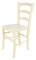 t m c s Tommychairs - Stuhl Venice für Küche und Esszimmer, robuste Struktur aus lackiertem Buchenholz in Anilinfarbe Weiss und Sitzfläche aus Holz