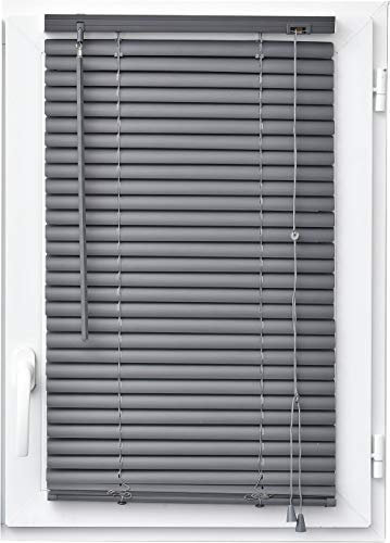 MadeInNature Store vénitien Vinyle, Pose Facile avec ou sans perçage, modèle et Coloris au Choix (Anthracite 936, Largeur 90 cm x Hauteur 180 cm)