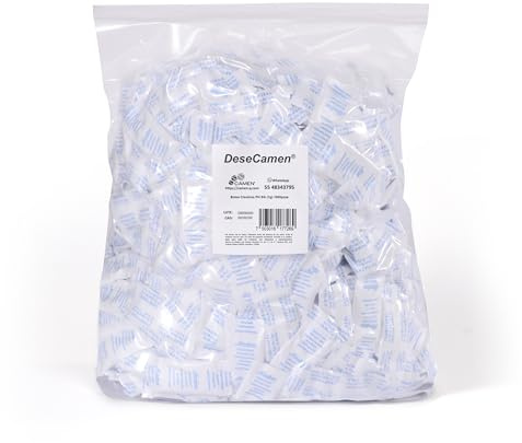 DeseCamen - Sobres sílica gel - Deshumidificadores - Absorbentes de humedad - Antihumedad - No Tóxico - Grado Alimenticio - Inodoro (1, 1 gr)