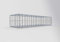 GABIONA Panier à pierre carré - Dimensions des mailles : 5 x 10 cm - Profondeur : 30 cm - Gabion : 100 x 20 x 30 cm (L x H x P) - Anneau en C