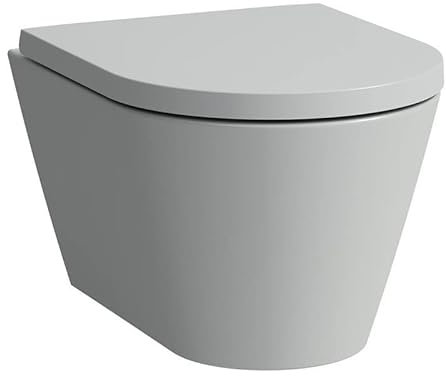 LAUFEN Kartell Wand-WC COMPACT, Tiefspüler, spülrandlos, 490x370x285mm, H8203337590001, Farbe: Grau matt
