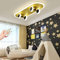 LED Kinder Deckenlampe Moderne Kinderzimmer Cartoon Skateboard Deckenleuchte Jungen Und Mädchen Deckenlicht Dimmbar 32W Acryl Kronleuchter Schlafzimmer Wohnzimmer Kindergarten Innenbeleuchtung Lampe,A
