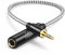 Adaptateur de casque de 3,5 mm à 6,35 mm 1FT, TRS 6,35 (1/4 pouce) femelle à 3,5 (1/8 pouce) câble stéréo pour amplificateur, guitare, casque, home cinéma, ordinateur portable, téléphone