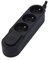 Bloc Design 3x16A avec interrupteur - 3 m - Noir