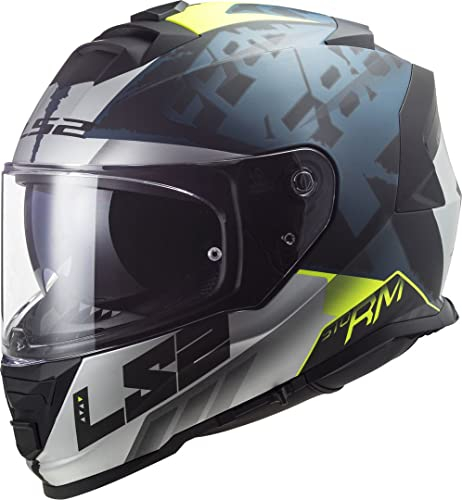 LS2, Integraler Motorradhelm Storm Sprinter Black Cobalt, M