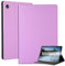 Ffish Custodia per Samsung Galaxy Tab A8 10,5 2022 (SM-X200/X205/X207), angoli di visualizzazione multipli, Smart Cover con funzione sveglia automatica/sleep, con pellicola proteggi schermo, viola