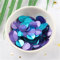 YUGH 10 g/Packung, 12 mm, ovale gefaltete Halb-Pailletten, PVC, Pailletten, Nähen, Hochzeitskleid, Basteln, Pailletten, DIY, handgefertigte Accessoires