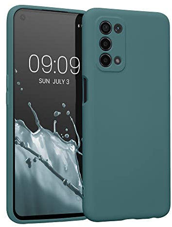 kwmobile Slim Case kompatibel mit Oppo A74 (5G) / A54 (5G) Hülle - Handyhülle aus Silikon in Arctic Night