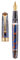 Asvine Kolbenfüllhalter P20, violettes Harz, Iridium, extra feine Feder, Goldverzierung, Business Signature, Smooth Writer Collection mit Etui-Set