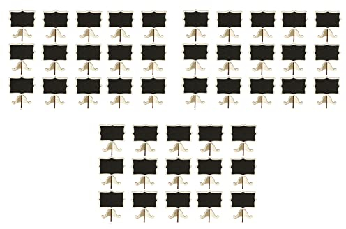 Swagell 45 Stück Tischkarten mit Staffelei-Ständer – kleine Kreidetafel- aus für Hochzeiten, Geburtstagsfeiern