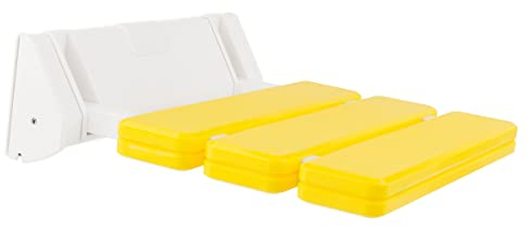 Duschsitz klappbar Wandmontage Duschklappsitz Duschhocker Klappsitz Dusche gelb