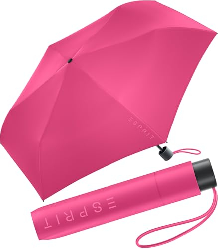 Esprit Mini parapluie de poche Slimline FJ 2022, magenta, 95 cm, Parapluie de poche avec ouverture manuelle