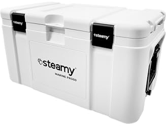 Steamy Marine Pro 50, Frigoriferi portatile passivo, 50 Litri, Bianco