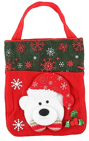 Healifty 1Pc Sacchetto del Regalo di Natale Squisiti Sacchetti di Caramelle Sacchetti Regalo di Natale con Coulisse Sacchetti di Biscotti di Natale Sacchetti Regalo di Natale Sacchetti di