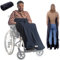 BELIEFF Rollstuhl Decke Erwachsene - Rollstuhldecke Beindecke - Rollstuhlsack - Rollstuhl Schlupfsack - Fußsack - Unten Offen - Blau - Large