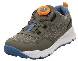 Superfit Jungen Free Ride Gore-Tex Sneaker, GRÜN/ORANGE 7010