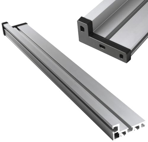TIOMIOSEA T-Nut Schiene 800mm, 75 Typ Alu Profilschiene T-Schiene Führungsschiene für Holzbearbeitung, T Track Gehrungsschiene für Werkbank Frästisch Tischkreissäge Zaunbefestigung