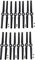 Epodmalx 16 Stücke Propeller für Yuneec Q500 Typhoon 4 Karat Kamera Drone Teile Schnell Verschluss (Schwarz)