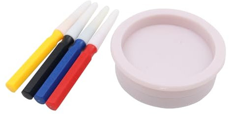 ieron Set di olio professionale per orologi – 4 in 1 diverse penne a olio e tazza per olio per riparazione orologiaio, set di strumenti di pulizia fai da te