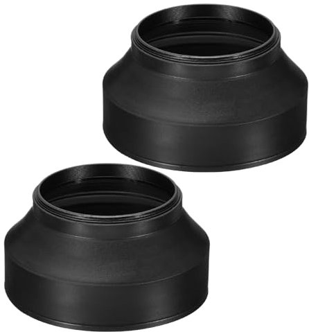 PATIKIL 72mm Camera Lens Hood, 2Pcs Rubber Collapsible Lens Protector Anti-Reflection Blocks Excess Sunlight Enhance Camera Photography for Nikon, for Fujifilm, for Pentax, for Leica