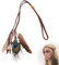 1 Stück Feder Kopfschmuck Boho Hippie Stirnband Quaste Geflochten Feder Kopfschmuck Leder Seil Kopfkette Tribal Zubehör