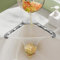 Kitchen Sink Triangle Tri-Holder Filter, Sink Food Catcher, Corner Sink Strainer Basket, Kitchen Leftovers Filter, Sink Garbage Holder with a Triangular Rack and 100 Pcs Large Size Filtering Mesh Bags