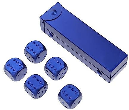 VICASKY Würfel Aus Aluminiumlegierung Kleine Würfel Für Würfelspiel Requisite Zarte Requisite Aus Aluminiumlegierung