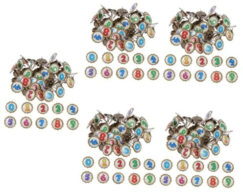 SEWACC 500 STK Farbige Zweibeinige Nägel Mini-klauen-brads Dekorativ Brads Heftklammern DIY-brads Handwerk Für Handwerk DIY Brads Brad-Papier Mini-sammelalbum Miniatur-nägel Legierung
