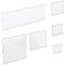 Piriuuo 6 Stück Acryl Stempelblock Set, Acrylblock für Silikonstempel Transparent Stempelblöcke mit Gitterlinien DIY Acryl Stempelblock Set für Scrapbook Stempel Weihnachtskarten Crafts Making(Wellig)
