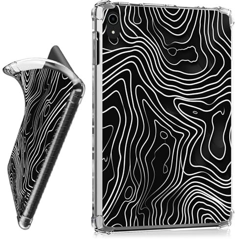 RWUTYTIUL for iPad Mini 7/iPad Mini 6(7th/6th Generation 2024/2021) Clear Case, Transparent Shockproof Protective Shell Lightweight TPU Case for iPad Mini 6 8.3 Inch, White Texture