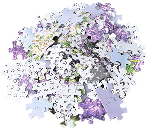 ibasenice 1000stücke Papier Puzzle Teile Rätsel Flaches Puzzle Intelligenzrätsel für Erwachsene Lustiges Rätsel mit Lavendelmeer Motiv
