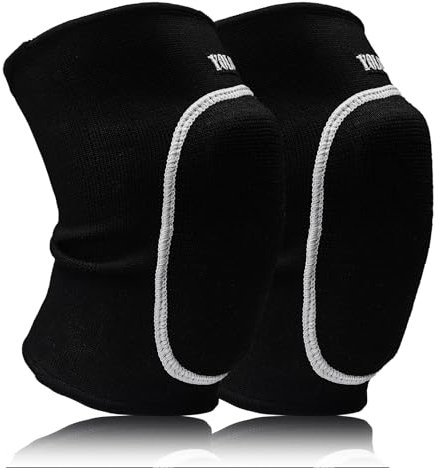 okalabandee Rodilleras, Rodilleras Voleibol para Adulto, transpirables, elásticas Rodilleras, rodilleras futbol sala portero, para Baile Entrenamiento Pilato, bicicleta de montaña y más,L