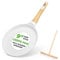 Nutrichef Poêle à Crêpes Antiadhésive 24 cm-Crêpière Induction avec Répartiteur en Bois,Poêle à Pancakes avec Revêtement Marbre Crème,Tous Feux Dont Induction,Sans PFOA/PFOS,Compatible lave-vaisselle