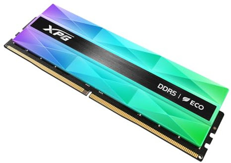 ADATA XPG RAM Lancer Neon RGB 16GB DDR5 6000MHz CL30 U-DIMM Desktop RAM (AX5U6000C3016G-CLANRSG)
