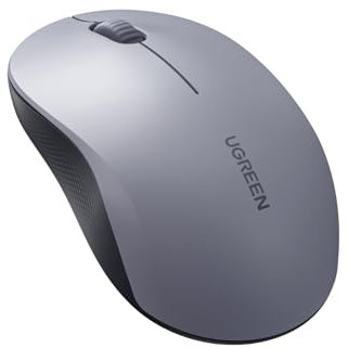UGREEN Mouse Ergonomico Silenzioso Senza Fili Bluetooth BT5.0 2.4GHz 4000 DPI Mouse Ottico Regolabile Compatibile con Mac PC Portatile Tablet Windows macOS Android iOS Linux