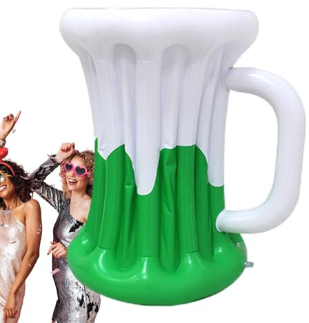 Celuicion Aufblasbare Kühlbox für Eiswürfel | aufblasbarer Getränkekühler für Bier und Erfrischungen – Getränke-Behälter, schwimmend, tragbar, Dekoration für große Partys für Pool, und