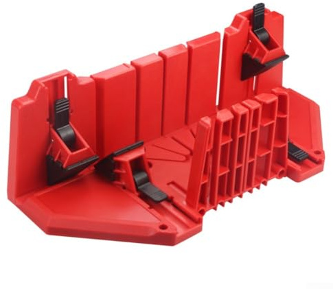 Boîte de scie à onglet 45 degrés 90 degrés scie biseautée pour le travail du bois Plinthe Outil de coupe d'angle multifonctionnel