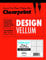 Clearprint 1000h Design Pergamentpapier Pad mit bedruckt Fade Out 8 x 8 Gitter, 16 Lb., 100% Baumwolle, 8–1/5,1 x 27,9 cm, 50 Blatt, weiß transluzent (10002410)