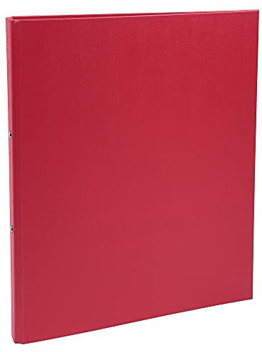 Exacompta 54150E Ringbuch DIN A4 aus starkem Karton mit Kunststoffbezug außen 2 Ringen 20 mm breit 1 Stück Zufallsfarbe ideal für Schule und Büro Ringhefter Ringordner Ringbuchordner