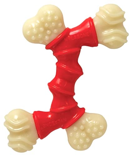 Interpet 982649 Nylabone - Dura Chew Double Bend-Kauknochen, Wolf, M